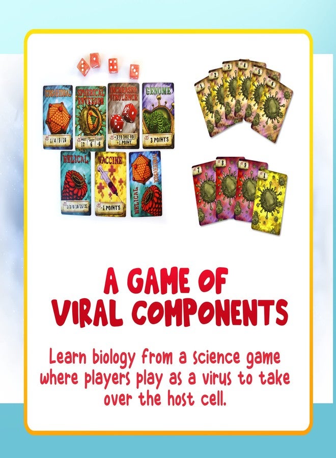 Genius Games Virulence: An Infectious Virus Card Game - Educational Bidding Game for Kids 8+ - Perfect Biology Board Game for Kids, Teens, and Adults - Medical Science Gifts for Nurses, Doctors, Teachers - Image 5